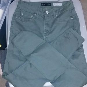 Olive green high waisted jegging skinnys